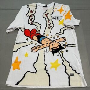Lot29 x Astro Boy T Shirt Men White Graphic Anime Japan Manga Red Boot Y2K-M4148
